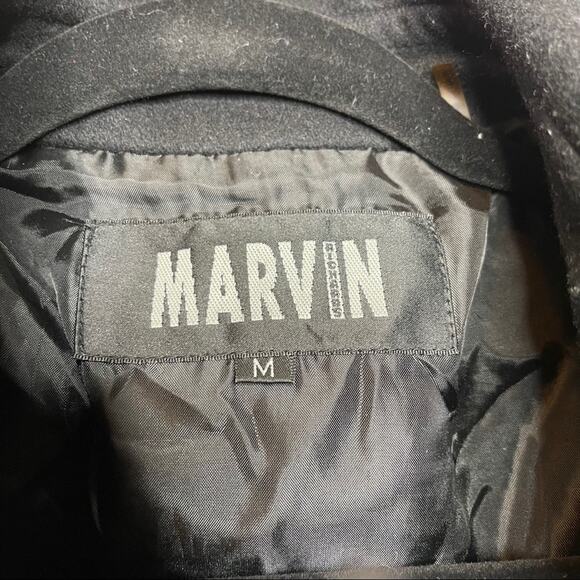 MARVIN RICHARDS / wool blend military long coat - Picture 7 of 11